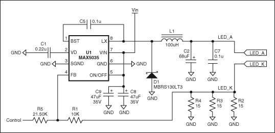 高亮度LED凈化燈恒流驅動(dòng)電路設計